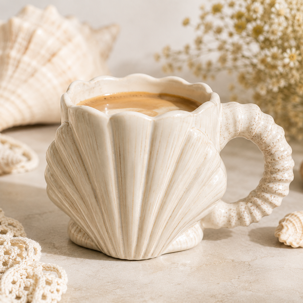 Shell Shaped Coffee Cup