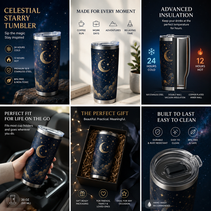 Celestial Starry Tumbler