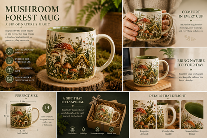 Mushroom Forest Mug
