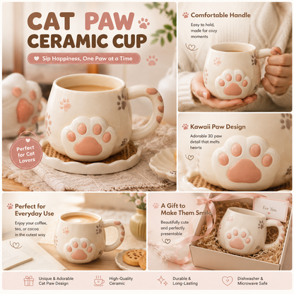 Cat Paw Ceramic Cup