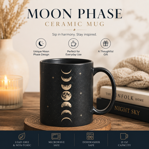 Moon Phase Ceramic Mug