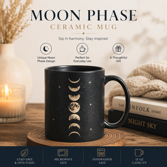 Moon Phase Ceramic Mug