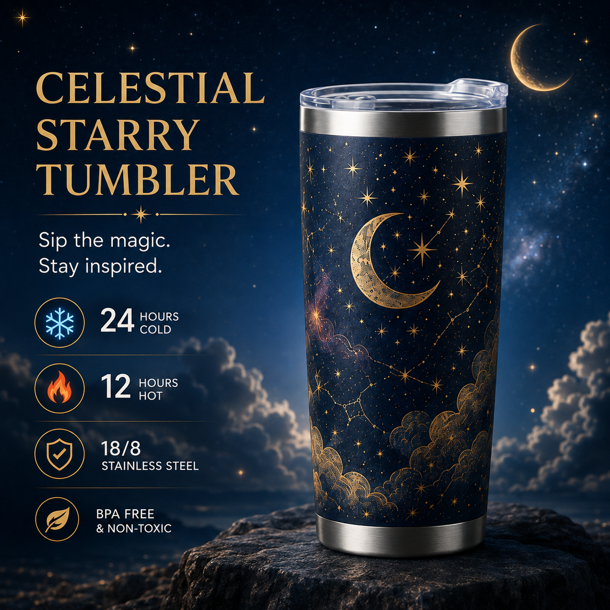 Celestial Starry Tumbler