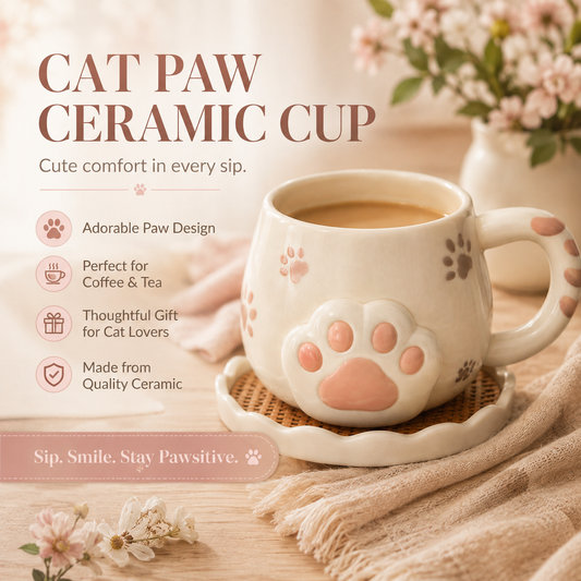 Cat Paw Ceramic Cup